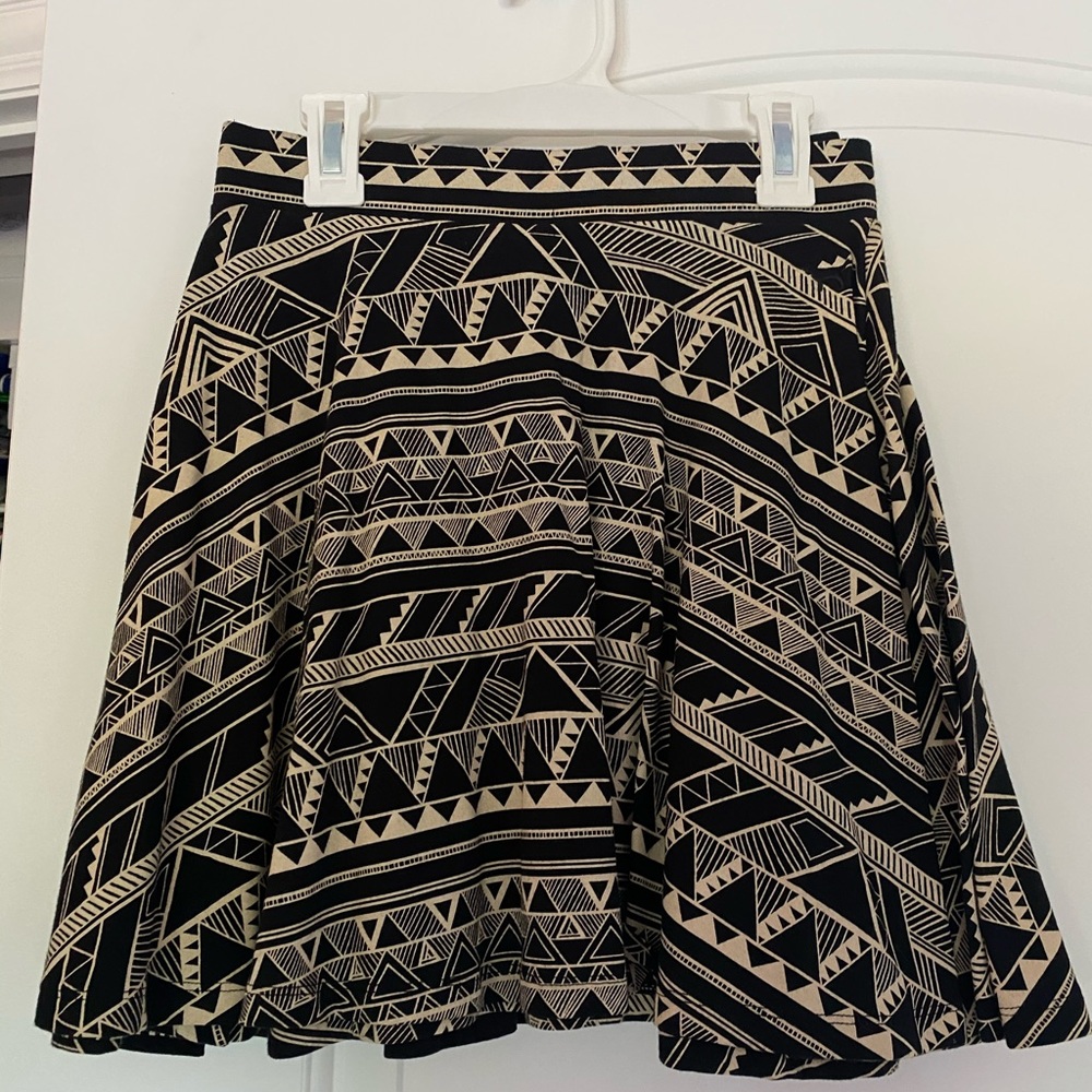 tribal print skirt